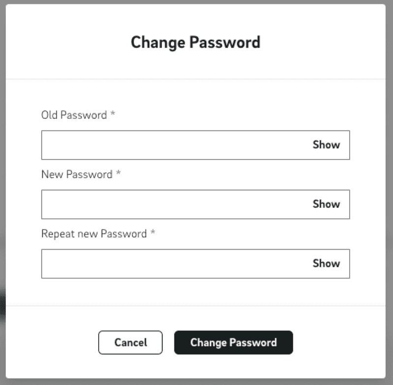 change password