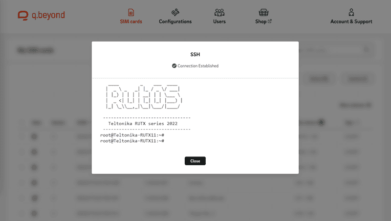 iot-sim-portal-ssh-session